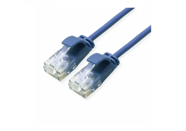 Secomp Roline UTP Data Center PatchCord Slim Cat6a LSOH blue 0.5m