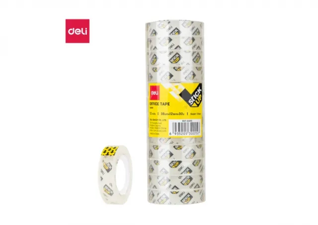 SELOTEJP DELI 12mm*30y*38µm SET 1/12 E30015