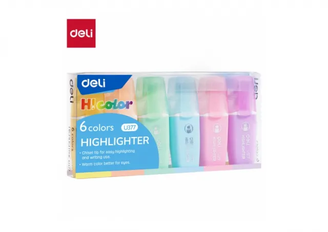 SIGNIR DELI TEKSTMARKER HICOLOR MINI PASTELNE BOJE 1/6 EU377