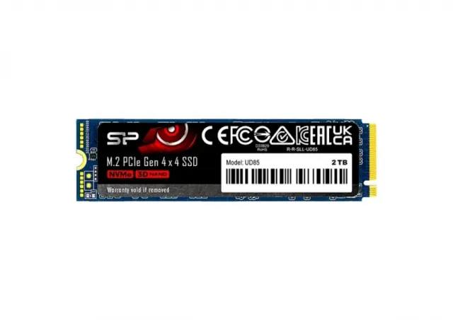 Silicon Power M.2 NVMe 2TB, 2280, PCIe Gen 4x4, UD85, 3D NAND, Read up to 3,600 MB/s, Write up to 2,800 MB/s (single sided)