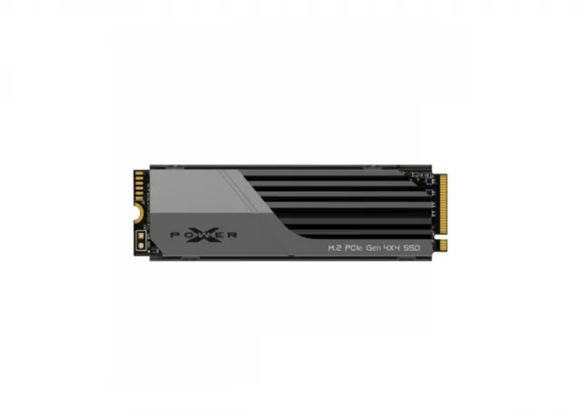 Silicon Power M.2 NVMe 2TB, 2280, PCIe Gen 4x4, XS70, 3D NAND, Read up to 7,300 MB/s, Write up to 6,800 MB/s, w/ Heat Sink