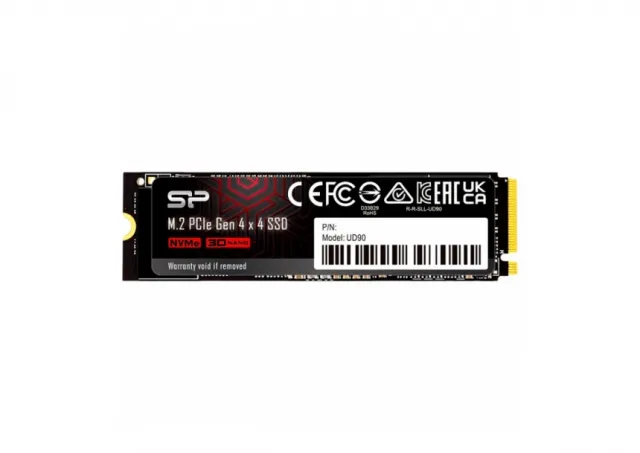 Silicon Power UD90 250GB SSD PCIe Gen 4x4 SSD UD90 - PCIe Gen4x4 & NVMe 1.4, 3D NAND, SLC Cache + HMB, 5 year warranty - Max 4800/4200 MB/s