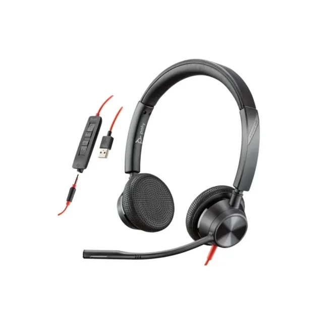 Slušalice sa mikrofonom Plantronics Poly Blackwire 3325 crne