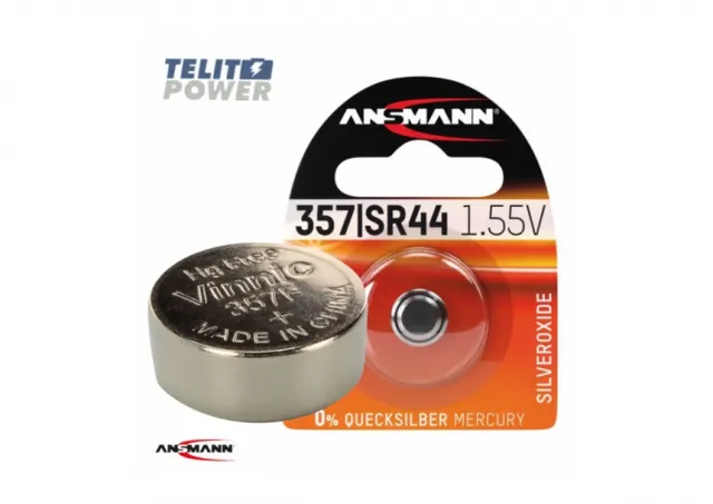 Srebro-Oksid baterija 1.55V SR44 / SR1154 / 357 Ansmann