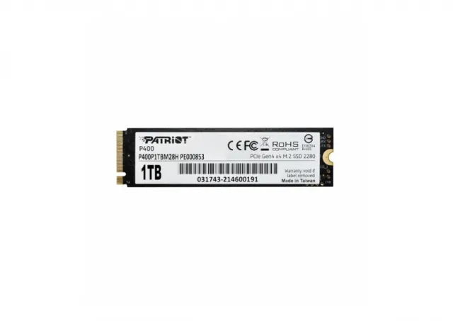 SSD M.2 NVMe 1TB Patriot P400 7000MBs/4800MBs P400P1TBM28H