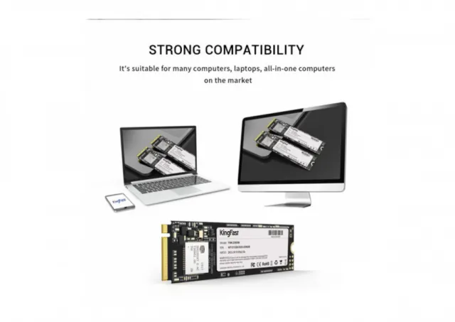 SSD M.2 NVMe 256GB Kingfast F8N, up to 2100 1700Mbs KF1313DCS25BY-256