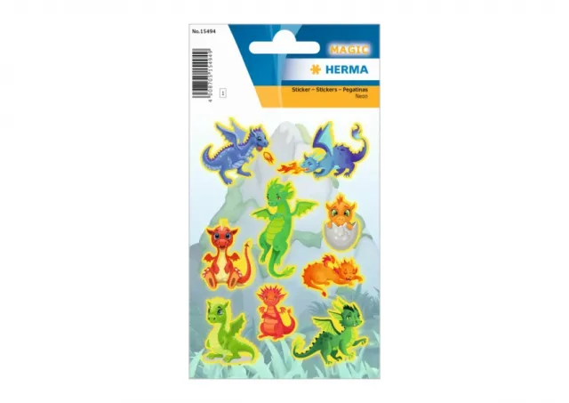Stikeri MAGIC DRAGONS, LUMINOUS Herma  12SH15494