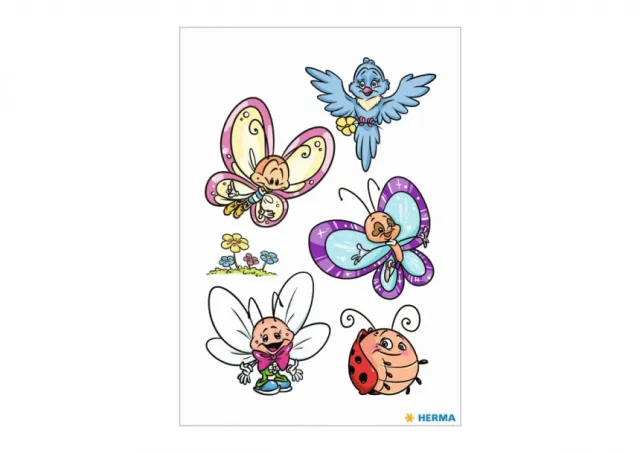 Stikeri TATTOO BUTTERFLYFAM&FRIENDS COLOUR Herma  12SH15195