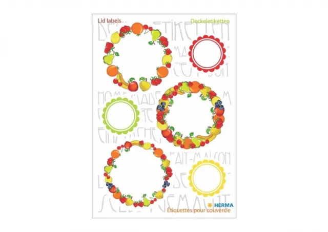 Stikeri VARIO KITCHEN LABELS FOR LID NEW LOOK FRUIT  Herma  12SH15447