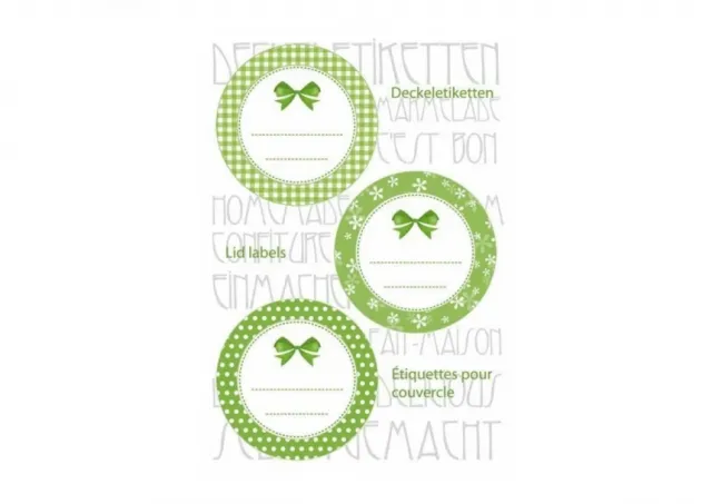 Stikeri VARIO KITCHEN LABELS FOR LID  o44 GREEN Herma  12SH15053