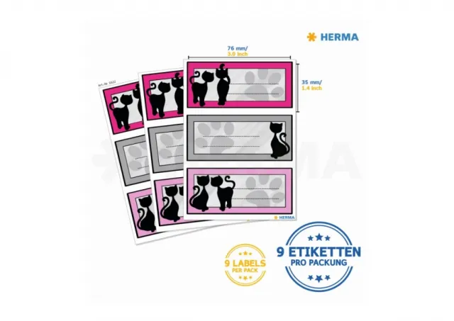 Stikeri VARIO SCHOOL BLACK CATS Herma  12SH5522