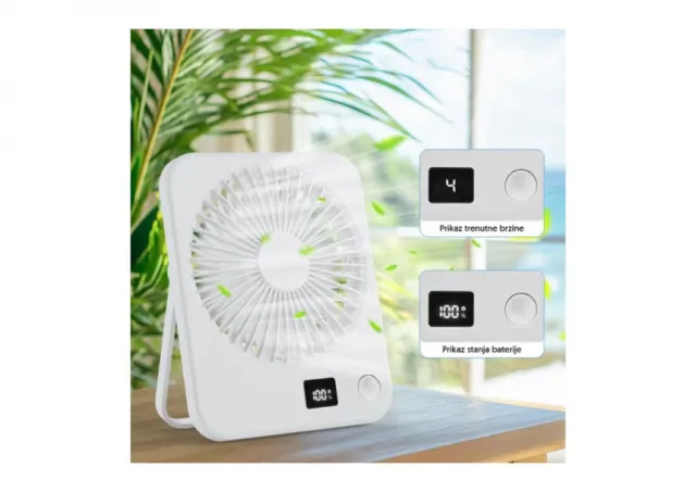 Stoni USB mini ventilator sa displejem 17417-5919WH