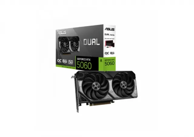 SVGA PCIE ASUS DUAL-RTX5060-O8G 8GB GDDR7 OC Edition 128-bit crna 