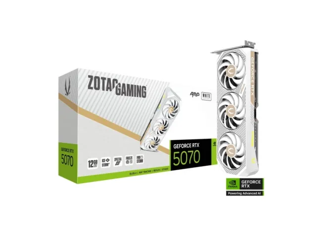 SVGA Zotac RTX 5070 AMP Gaming White Edition 12GB GDDR7 192bit, ZT-B50700FQ-10P