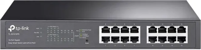 Svič 10/100/1000 16-port TP-Link TL-SG1016PE 8 PoE+ portova 802.3af/at d