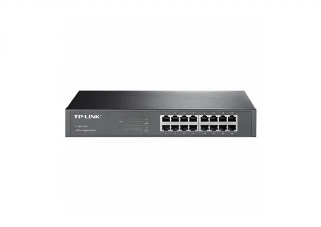 Switch TP-LINK TL-SG1016D Gigabit/16x RJ45/10/100/1000Mbs/Rackmount metalno kuciste