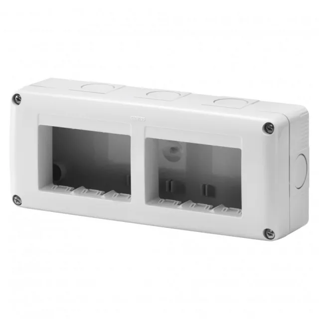 System, nadgradna kutija 3Mx2, horizontalna, IP40, siva GW27005