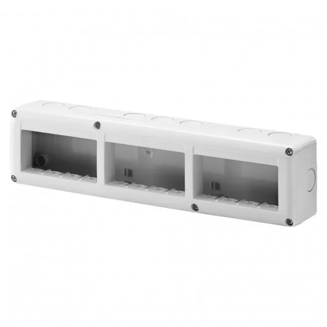 System, nadgradna kutija 4Mx3, horizontalna, IP40, siva GW27007