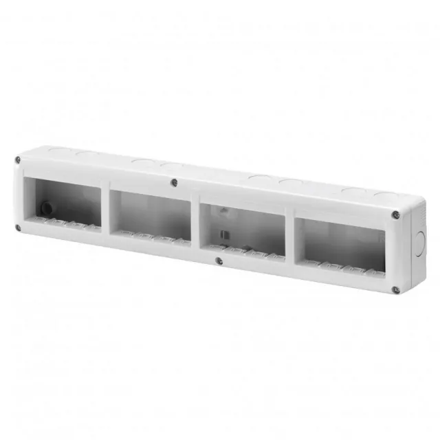 System, nadgradna kutija 4Mx4, horizontalna, IP40, siva GW27008