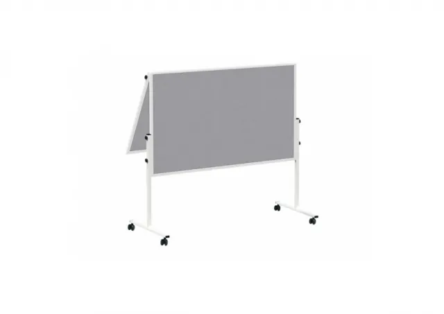Tabla za moderaciju od filca, obostrana, preklopiva 150x120cm, MAUL "solid" MAUL siva 09MTM63C