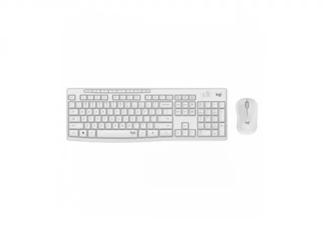 Tastatura + Mis Logitech MK295 Silent Wireless Desktop Off White US 920-009824