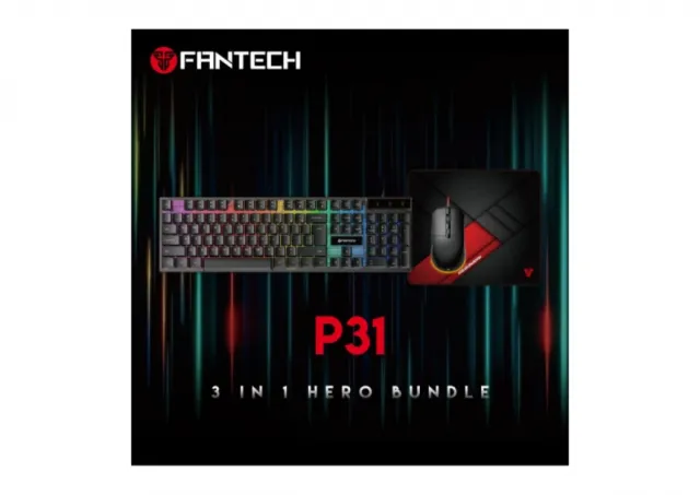 Tastatura + miš + podloga USB Fantech P31 Hero 3u1 crna