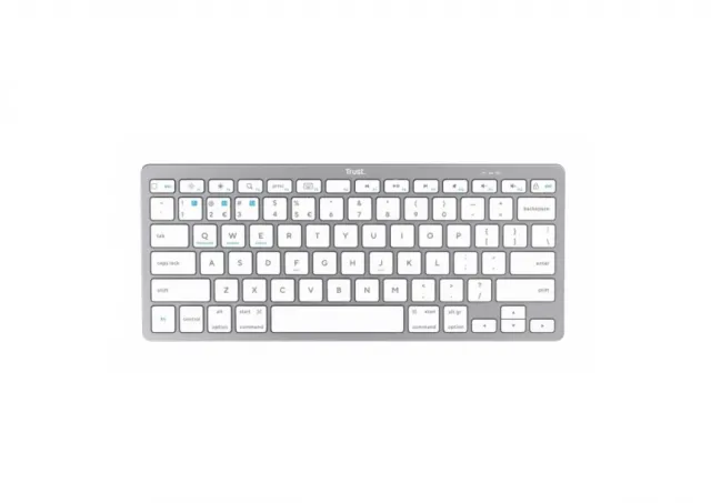 Tastatura TRUST Basics Bluetooth/US/sivo bela