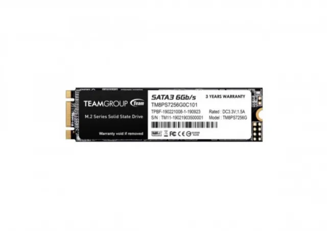 TeamGroup M.2 2280 256GB MS30 NGFF SSD SATA3 500/400MB/s TM8PS7256G0C101 43733