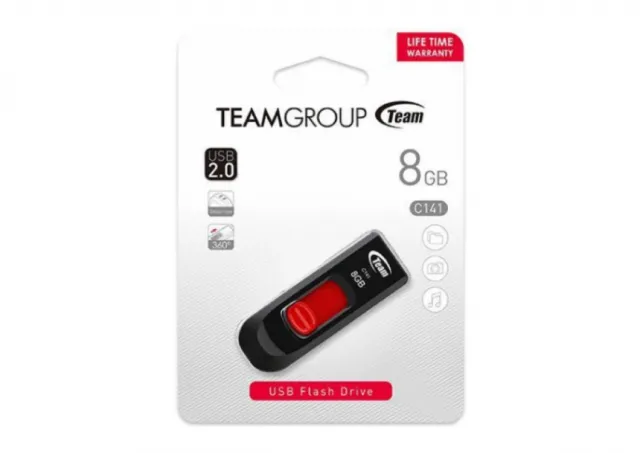 TeamGroup TC1418GR01 8GB C141 USB 2.0 RED