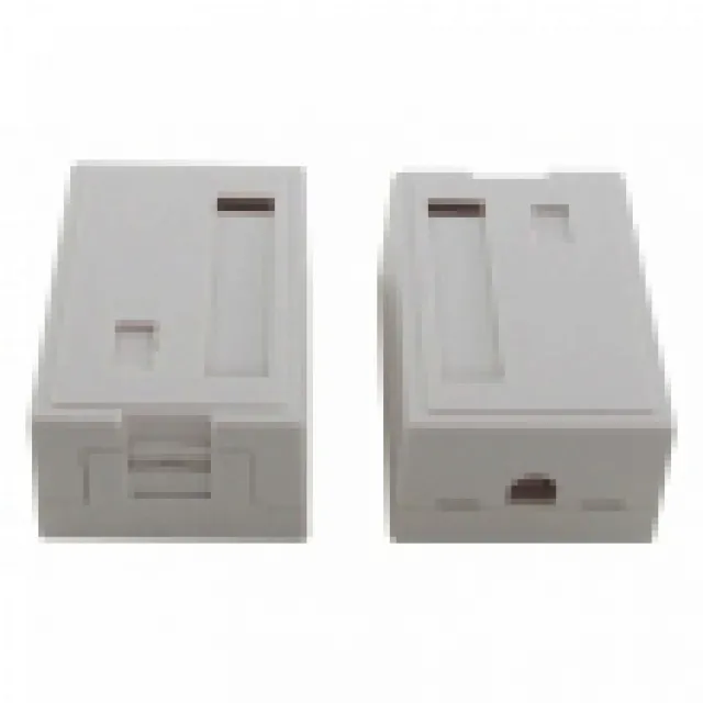 Telegärtner utičnica nazidna sa 1 slotom, dim. 46x64x31mm, sa zastorima i labelom (P/N H02000A0071)