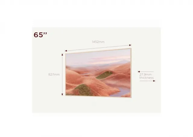 Televizor TCL 65A300W/QLED/65"/4K UHD/144Hz/Matte Screen/"Ai" Art/Google TV/frame