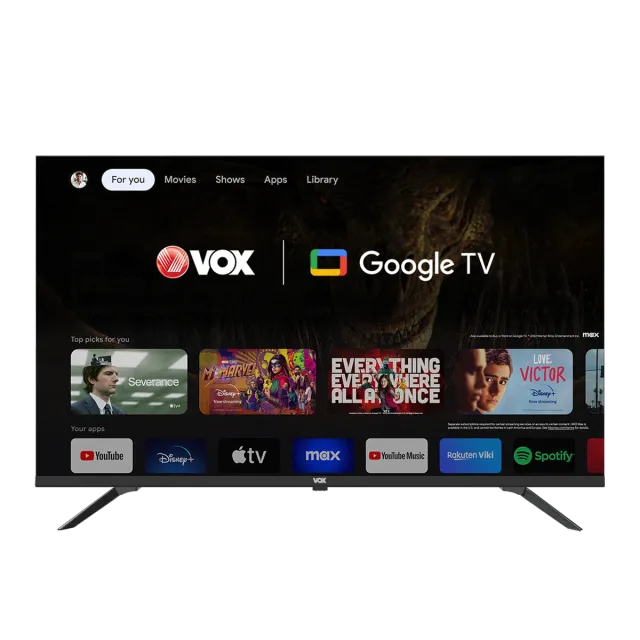 Televizor Vox 43GTU090 Smart, Direct LED, 4K UHD 43''(109 cm), DVB-T2/C/S2
