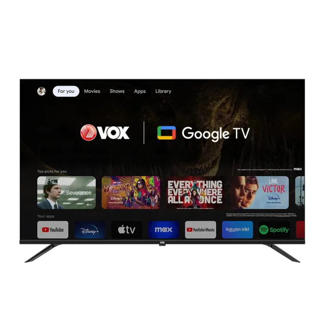 Televizor Vox 50GTU090, LED, 4K UHD, 50''(127 cm), DVB-T2/C/S2
