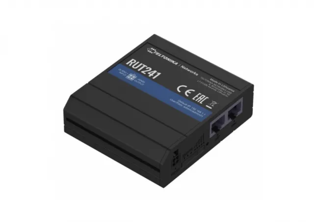 Teltonika RUT241 WiFI router, 1xWAN, 1xLAN,1xSIM, 2xSMA