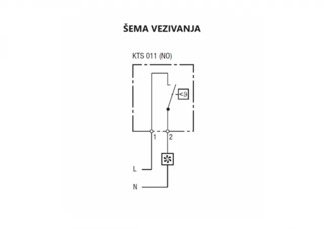 TERMOSTAT KTS 011 (NO)