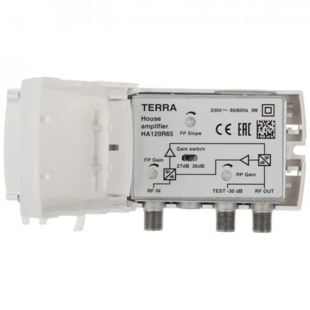 Terra Electronic Pojačavač CATV,  47- 862 MHz, 27/36 dB - HA129R65
