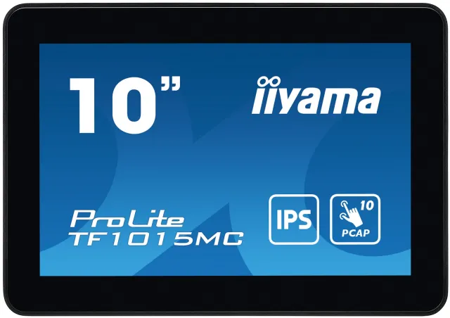 The ProLite TF1015MC (10.1 inch) uses PCAP touch technology and is built into an eye catching bezel with edge-to-edge glass. Equipped with a foam seal finish it supports seamless integration into kiosks and provides IP65 rating.