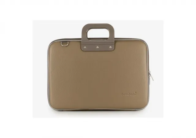 Torba BOMBATA CLASSIC VINIL LAPTOP BRIEFCASE (15") Dove Gray Taupe