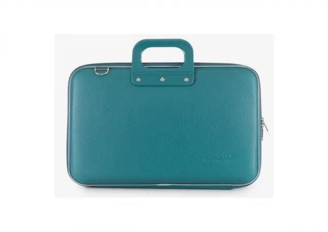 Torba BOMBATA CLASSIC VINIL LAPTOP BRIEFCASE (15") Teal Blue