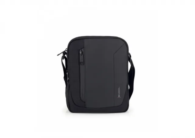 Torba na rame muška 20x25x8 cm Aston Gabol crna 16TRMG546212B