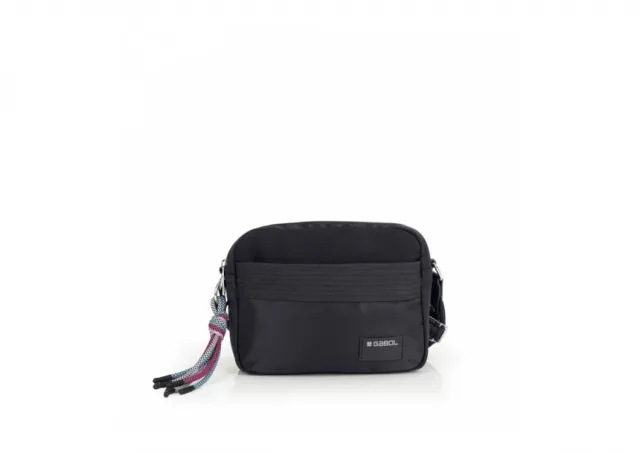 Torba na rame ženska 22x16x8 cm Aroa Gabol crna 16TRZG604108