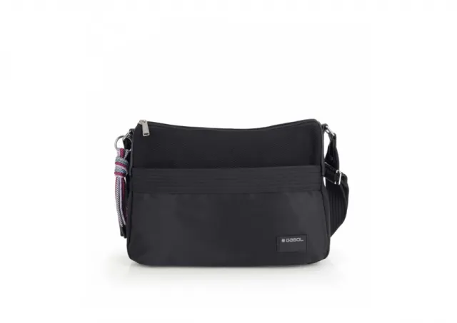 Torba na rame ženska 33x24x9 cm Aroa Gabol crna 16TRZG604114