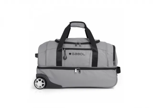 Torba putna sa točkićima 2 odeljka 55x32x29 cm  51l/2,2 kg Canada Gabol siva 16KG125216C