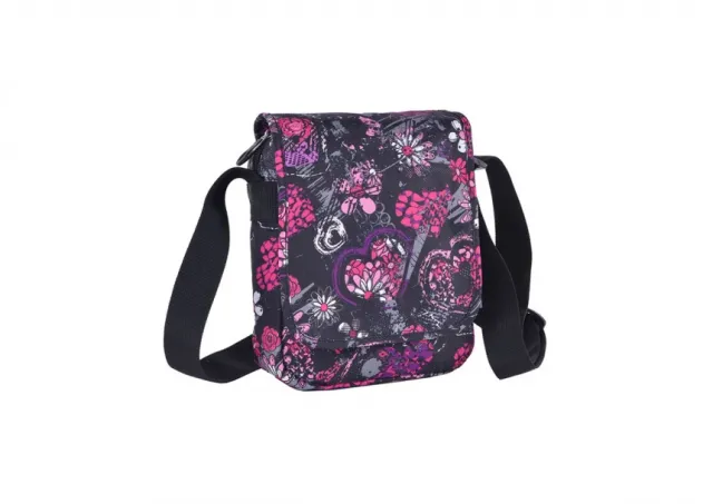TORBICA PULSE CITY BLACK FLOWER 121441