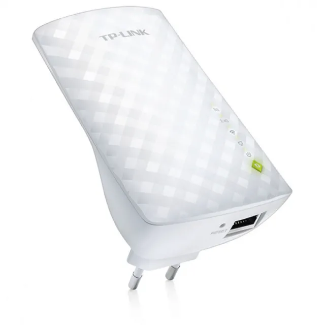 TP-Link RE200 AC750 WiFi bežični ekstender dometa / access point 750Mb/s, univerzalni dual band 2.4 & 5GHz 802.11ac/a/b/g/n, WPS dugme za brzo WiFi kriptovanje, WMM, LAN 10/100Mb/s, zidna montaža, 3 interne MIMO antene