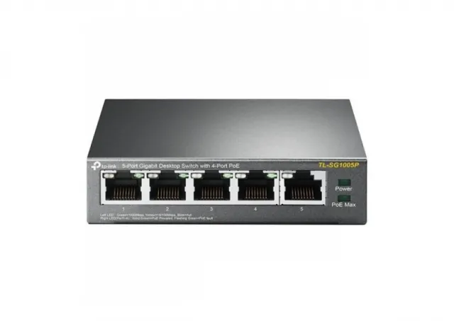 TP-Link SG1005P Mettal sa 4 PoE-Ports