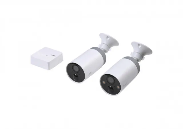 TP-Link Tapo C400S2 indoor/outdoor WiFi sistem IP kamera (2kom Tapo C400 + Tapo H200 Hub), 1080p Full HD 2MP, noćna vidljivost do 15m, baterijsko napajanje (do 180 dana rada), H.264, microSD slot, Tapo app