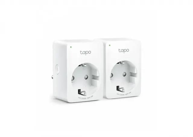 TP-Link Tapo P100 (2-pack) komplet Smart 230V strujnih šuko utičnica do 10A – 2.99KW (2kom), WiFi 802.11b/g/n, udaljeni pristup, on/off po zadatom rasporedu ili u slučajno vreme, Bluetooth onboarding Technology, Tapo app