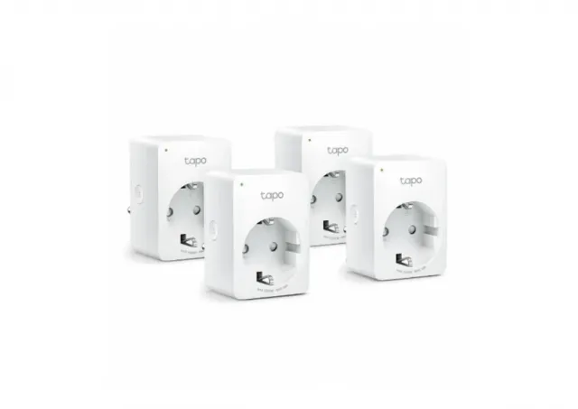 TP-Link Tapo P100 (4-pack) komplet Smart 230V strujnih šuko utičnica do 10A – 2.3KW (4kom), WiFi 802.11b/g/n, udaljeni pristup, on/off po zadatom rasporedu ili u slučajno vreme, Bluetooth onboarding Technology, Tapo app