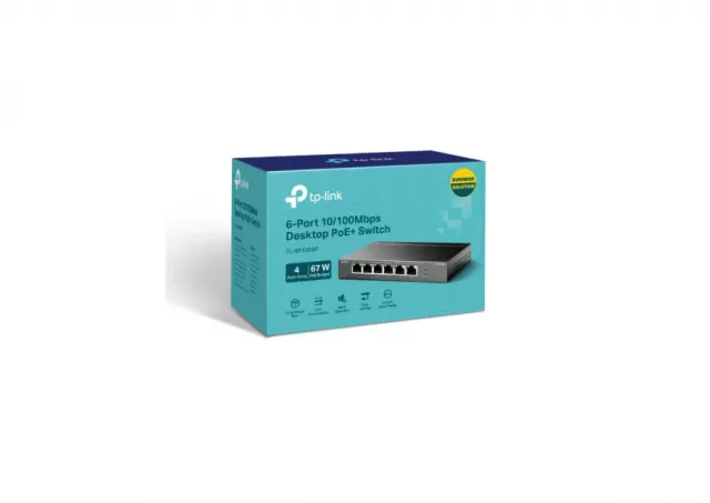 TP-LINK TL-SF1006P PoE switch 6 porta(4 poe+2) 